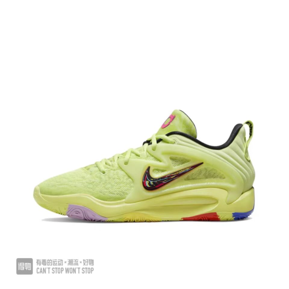 Nike KD 14 Yellow Green Black Red Shoes - Click Image to Close